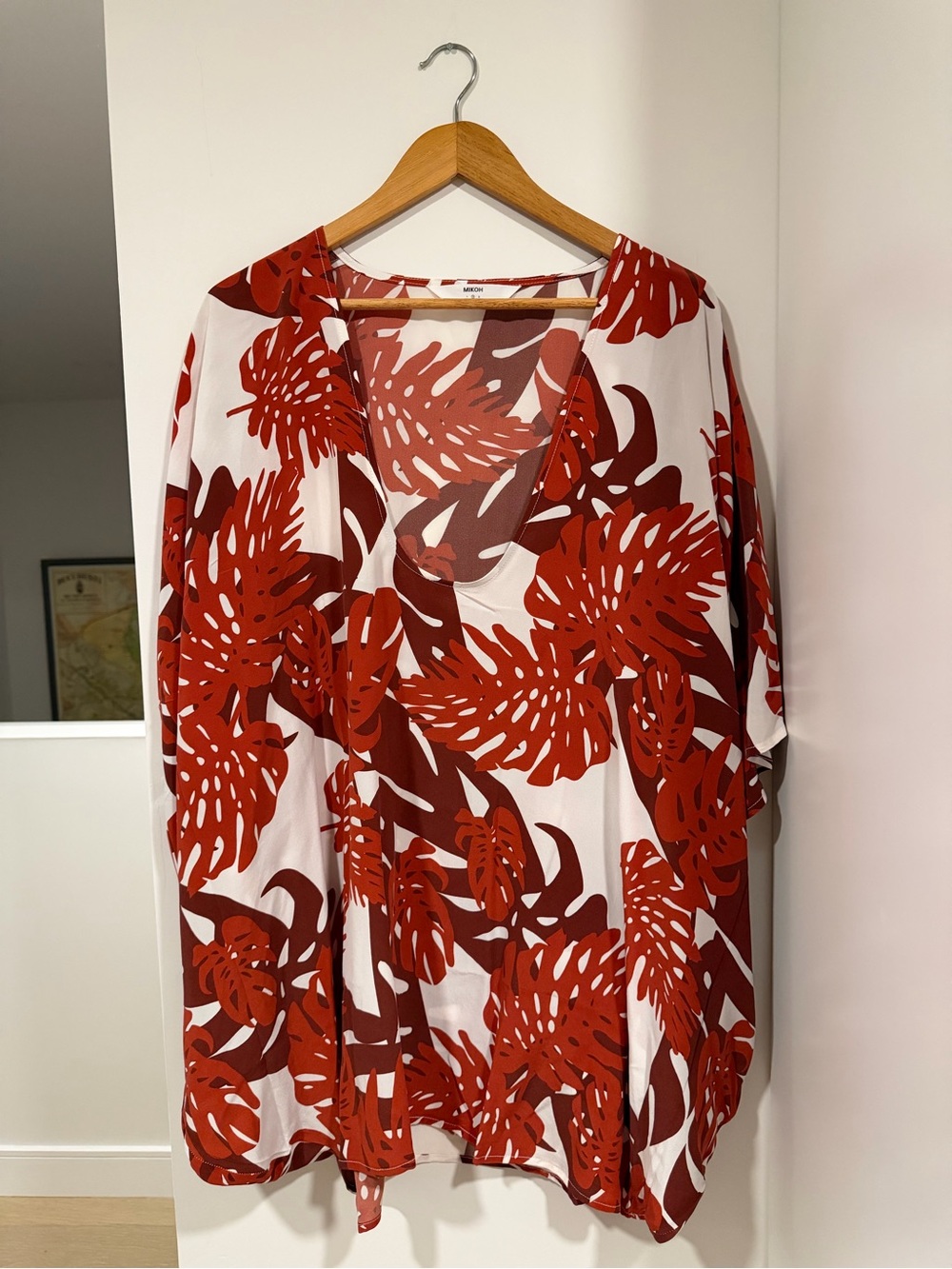 MIKOH SWIMWEAR SILK TUNIC.